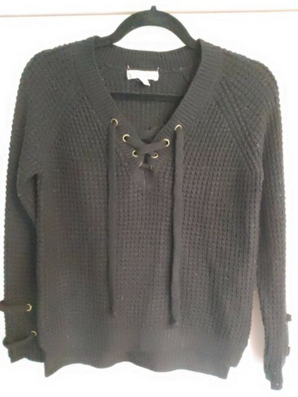 It's Our Time Women's Black Sweater size extra Small XS 100% acrylic
